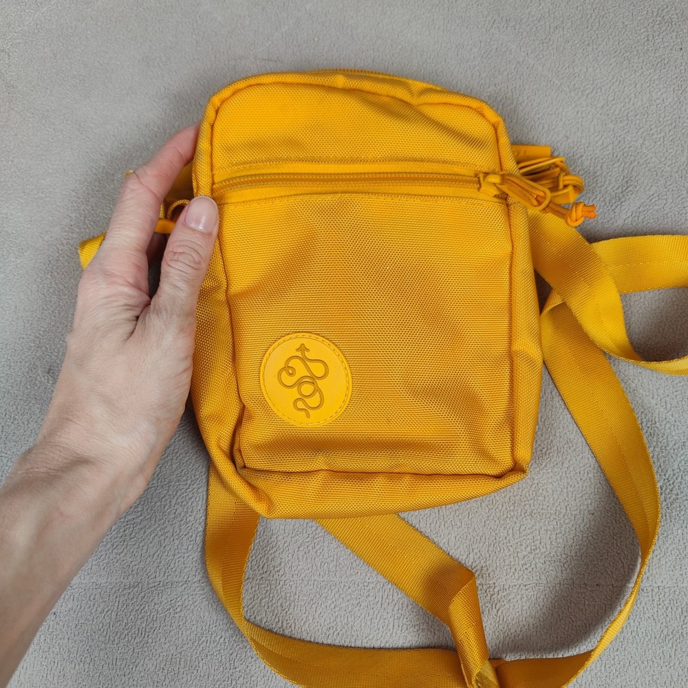 Baboon To The Moon Sling Bag Unisex Yellow Zip Top Pockets‎ Wallet Mini - Picture 2 of 7